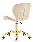 Krzesło obrotowe VASTO OFFICE VELVET CREAM GOLD