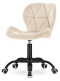 Krzesło obrotowe VASTO OFFICE VELVET CREAM SMOKE