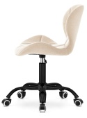Krzesło obrotowe VASTO OFFICE VELVET CREAM SMOKE