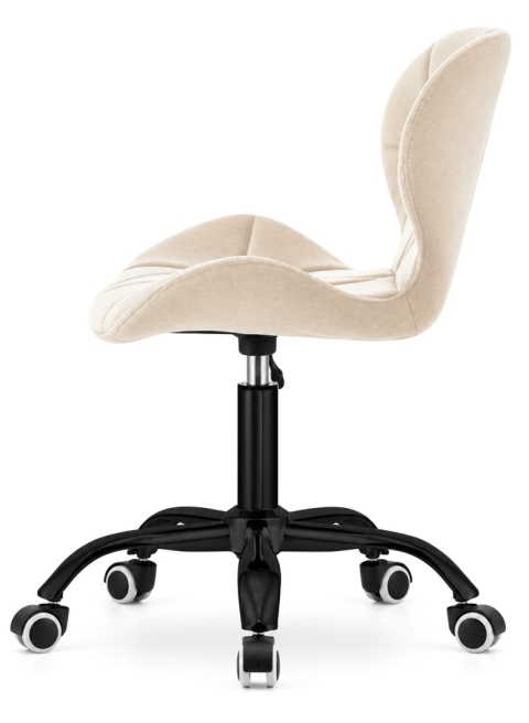 Krzesło obrotowe VASTO OFFICE VELVET CREAM SMOKE