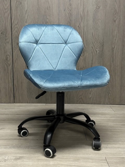 Krzesło obrotowe VASTO OFFICE VELVET LIGHT BLUE SMOKE