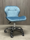Krzesło obrotowe VASTO OFFICE VELVET LIGHT BLUE
