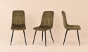Krzesło tapicerowane BORGO VELVET BROWN SMOKE