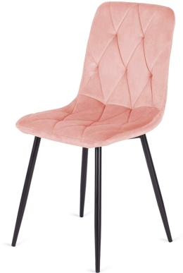 Krzesło tapicerowane BORGO VELVET PINK SMOKE