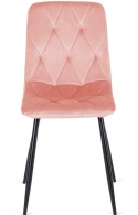 Krzesło tapicerowane BORGO VELVET PINK SMOKE