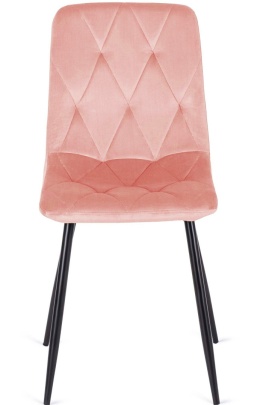 Krzesło tapicerowane BORGO VELVET PINK SMOKE