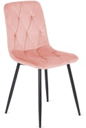 Krzesło tapicerowane BORGO VELVET PINK SMOKE
