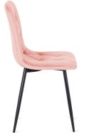 Krzesło tapicerowane BORGO VELVET PINK SMOKE
