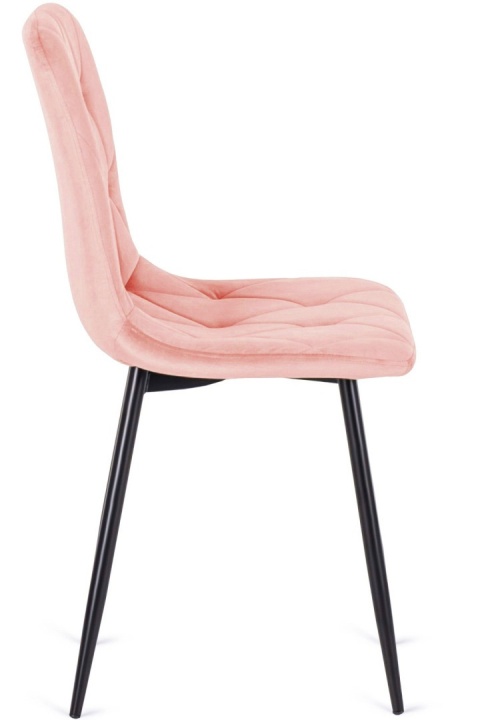Krzesło tapicerowane BORGO VELVET PINK SMOKE
