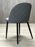Krzesło tapicerowane GLORIA DARK GREY VELVET