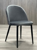 Krzesło tapicerowane GLORIA DARK GREY VELVET