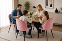 Krzesło tapicerowane GLORIA PINK VELVET
