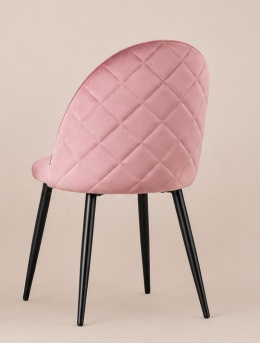 Krzesło tapicerowane GLORIA PINK VELVET