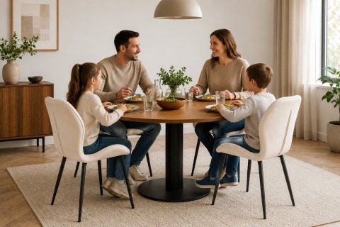 Krzesło tapicerowane MONTI VELVET BEIGE