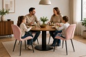 Krzesło tapicerowane MONTI VELVET PINK
