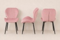 Krzesło tapicerowane MONTI VELVET PINK