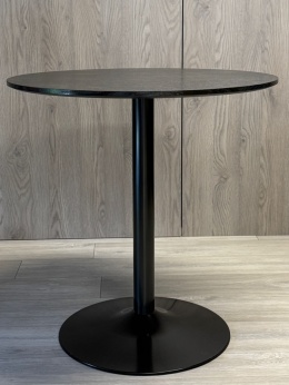 Stół okrągły VICTORY BLACK WOOD 70 cm SMOKE II GATUNEK