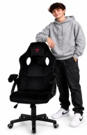 Fotel obrotowy do biurka CARRERA M ALCANTARA BLACK STAR