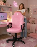 Fotel obrotowy do biurka MARIO ALCANTARA CANDY PINK