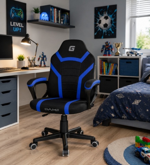 Fotel obrotowy do biurka MARIO BLUE