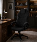 Fotel obrotowy do biurka SPIDER BLACK ALCANTARA
