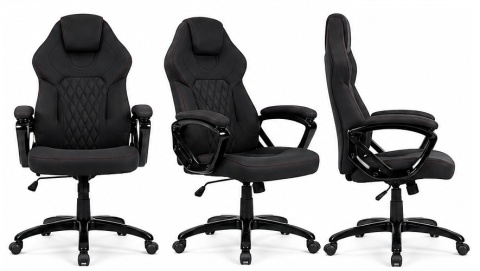 Fotel obrotowy do biurka SPIDER BLACK FABRIC