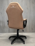 Fotel obrotowy do biurka SPIDER BROWN ALCANTARA