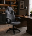 Fotel obrotowy do biurka SPIDER GREY ALCANTARA