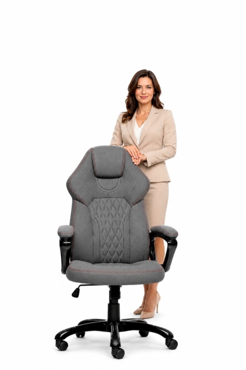Fotel obrotowy do biurka SPIDER GREY FABRIC SPC