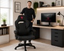 Fotel obrotowy do biurka TITAN BLACK FABRIC BASIC