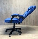 Fotel obrotowy do biurka TITAN BLUE ALCANTARA BASIC
