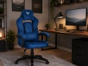 Fotel obrotowy do biurka TITAN BLUE ALCANTARA BASIC