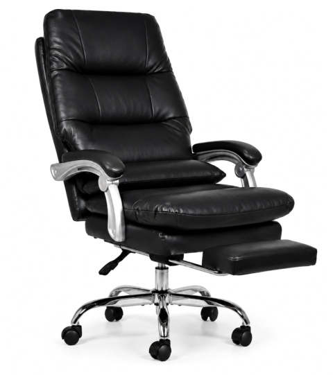 Fotel obrotowy do gabinetu WAILOR BLACK LEATHER PRO
