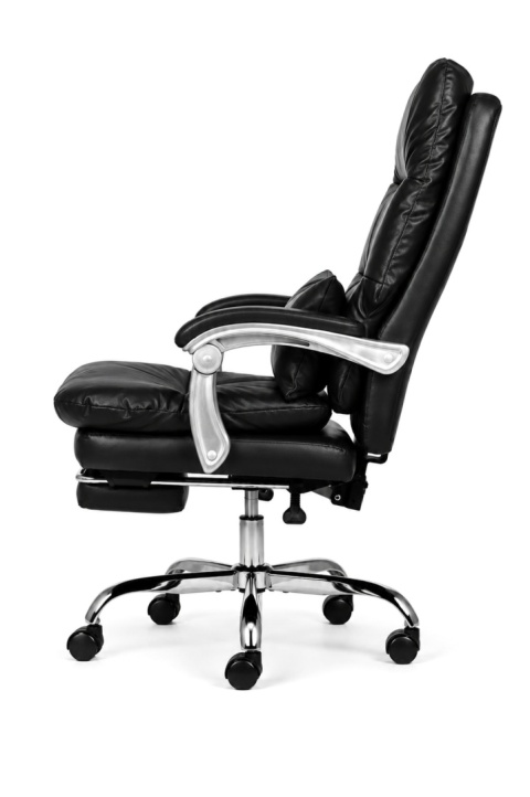 Fotel obrotowy do gabinetu WAILOR BLACK LEATHER PRO