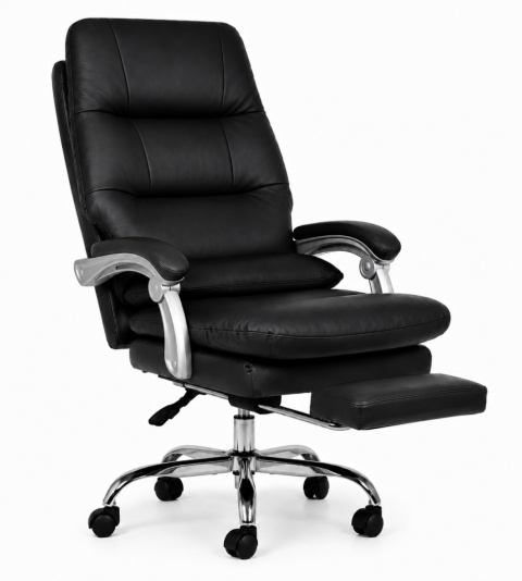 Fotel obrotowy do gabinetu WAILOR BLACK LEATHER PRO