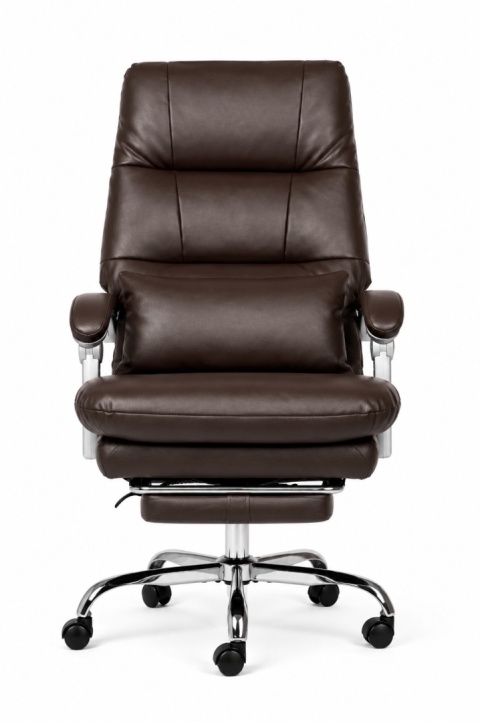 Fotel obrotowy do gabinetu WAILOR BROWN LEATHER PRO