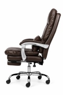 Fotel obrotowy do gabinetu WAILOR BROWN LEATHER PRO