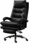 Fotel obrotowy do gabinetu WALIOR BLACK LEATHER PRO