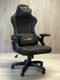 Fotel obrotowy gamingowy DESMO XL BLACK FABRIC