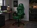 Fotel obrotowy gamingowy ENZO XL DARK GREEN ALCANTARA