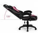 Fotel obrotowy gamingowy ENZO XL PINK FABRIC
