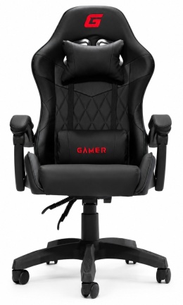 Fotel obrotowy gamingowy EVO PU BLACK XL