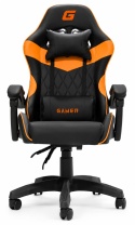 Fotel obrotowy gamingowy EVO PU ORANGE XL