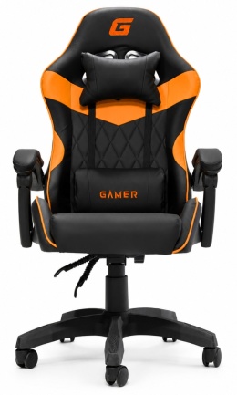 Fotel obrotowy gamingowy EVO PU ORANGE XL