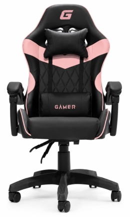 Fotel obrotowy gamingowy EVO PU PINK XL