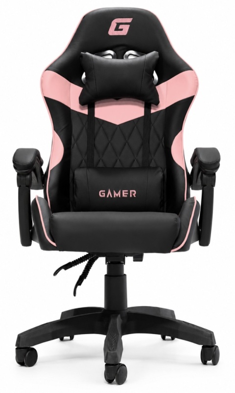 Fotel obrotowy gamingowy EVO PU PINK XL