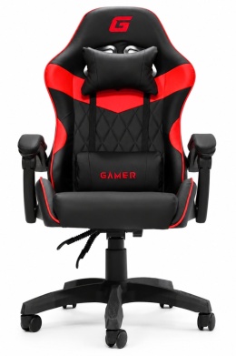 Fotel obrotowy gamingowy EVO PU RED XL