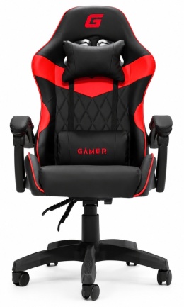 Fotel obrotowy gamingowy EVO PU RED XL