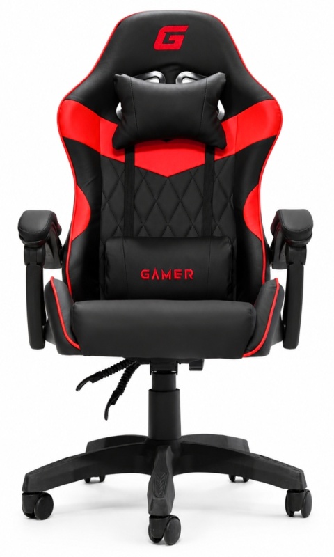 Fotel obrotowy gamingowy EVO PU RED XL