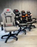 Fotel obrotowy gamingowy EVO PU STONE FULL GREY XL